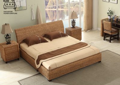 Hannut Rattan Bed Frame Singapore SingaporeHomeFurniture