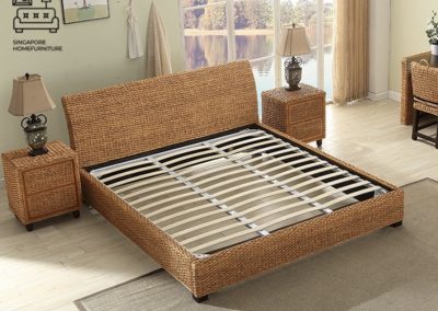 Hannut Rattan Bed Frame Singapore SingaporeHomeFurniture