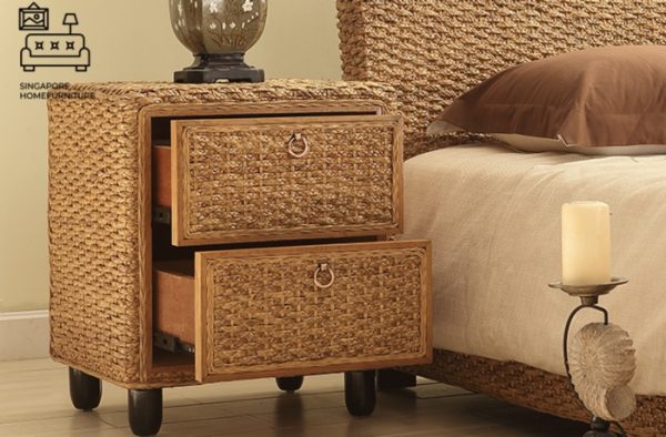 Hannut Rattan Bed Frame Singapore SingaporeHomeFurniture