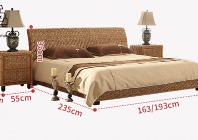 Hannut Rattan Bed Frame Singapore SingaporeHomeFurniture