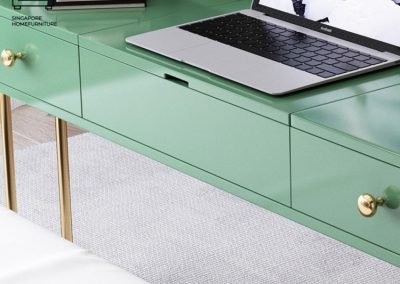 Legnica Computer Table with Wheels Singapore SingaporeHomeFurniture