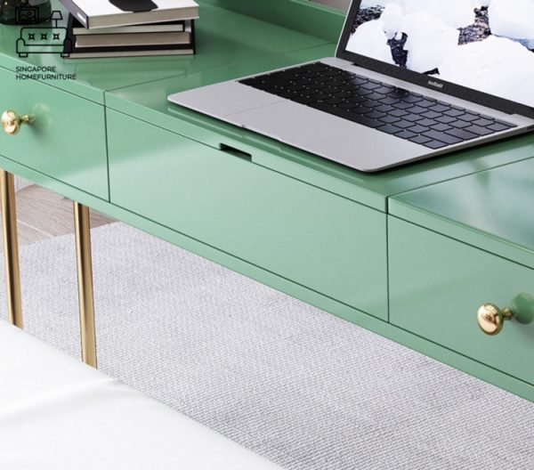 Legnica Computer Table with Wheels Singapore SingaporeHomeFurniture