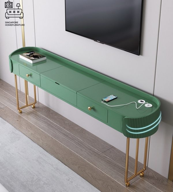 Legnica Computer Table with Wheels Singapore SingaporeHomeFurniture