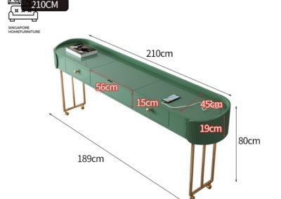 Legnica Computer Table with Wheels Singapore SingaporeHomeFurniture