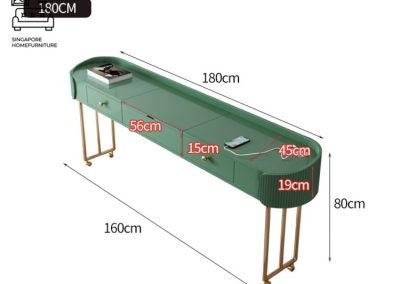 Legnica Computer Table with Wheels Singapore SingaporeHomeFurniture