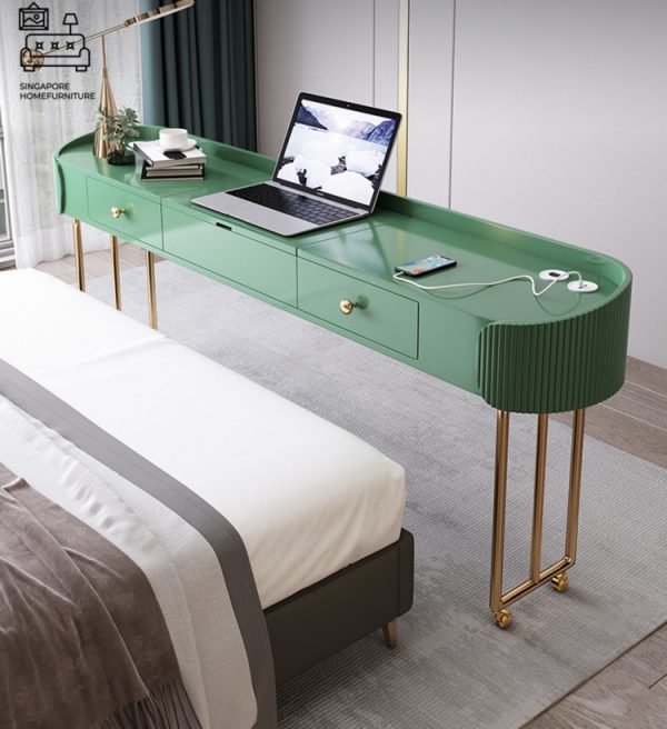 Legnica Computer Table with Wheels Singapore SingaporeHomeFurniture