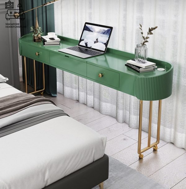 Legnica Computer Table with Wheels Singapore SingaporeHomeFurniture