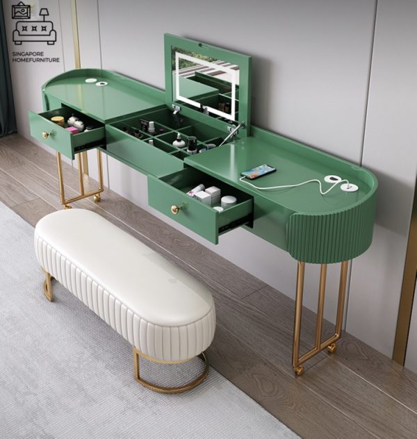 Legnica Computer Table with Wheels Singapore SingaporeHomeFurniture