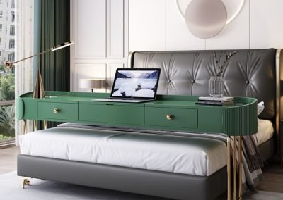 Legnica Computer Table with Wheels Singapore SingaporeHomeFurniture
