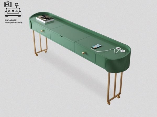 Legnica Computer Table with Wheels Singapore SingaporeHomeFurniture