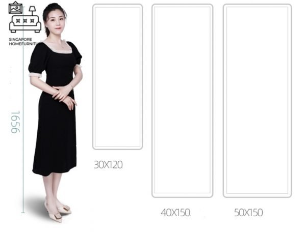 LEKNES® Full Length Mirror | Stick-On Design | No installation required | Simple & Easy | Multiple Lengths | $ - Image 5