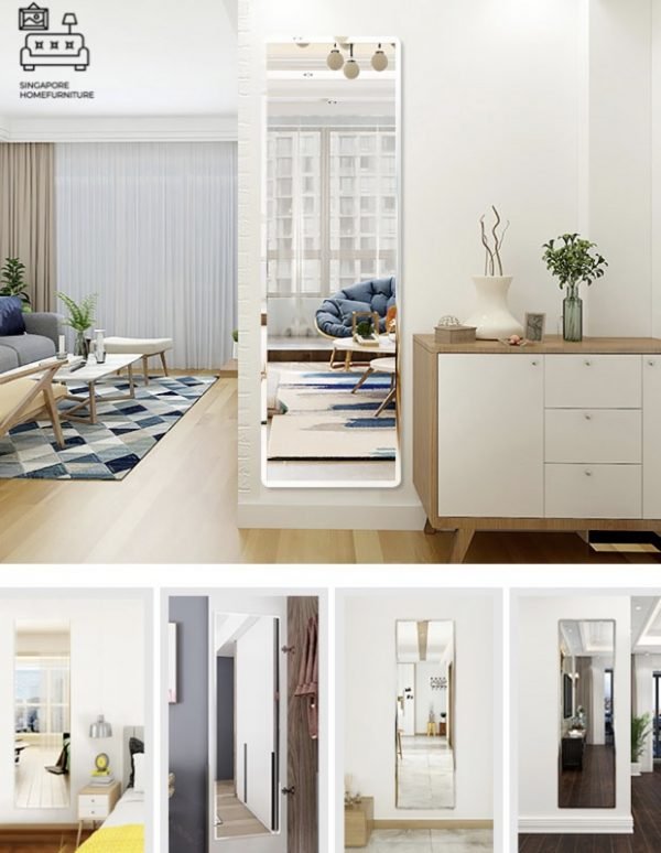 LEKNES® Full Length Mirror | Stick-On Design | No installation required | Simple & Easy | Multiple Lengths | $ - Image 2