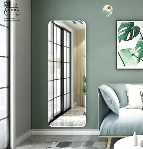 LEKNES® Full Length Mirror | Stick-On Design | No installation required | Simple & Easy | Multiple Lengths | $ - Image 11