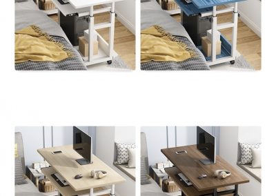 Lomza Computer Table with Wheels Singapore SingaporeHomeFurniture