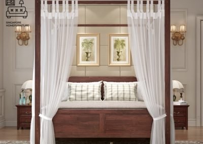 Malmedy Canopy Bed Frame Singapore SingaporeHomeFurniture