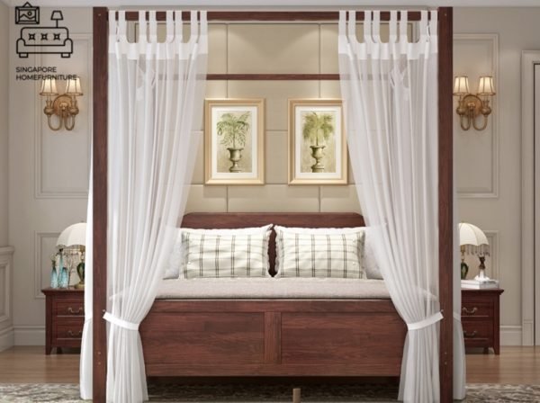 Malmedy Canopy Bed Frame Singapore SingaporeHomeFurniture