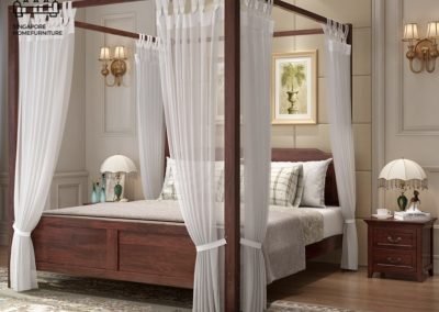 Malmedy Canopy Bed Frame Singapore SingaporeHomeFurniture