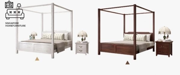 Malmedy Canopy Bed Frame Singapore SingaporeHomeFurniture