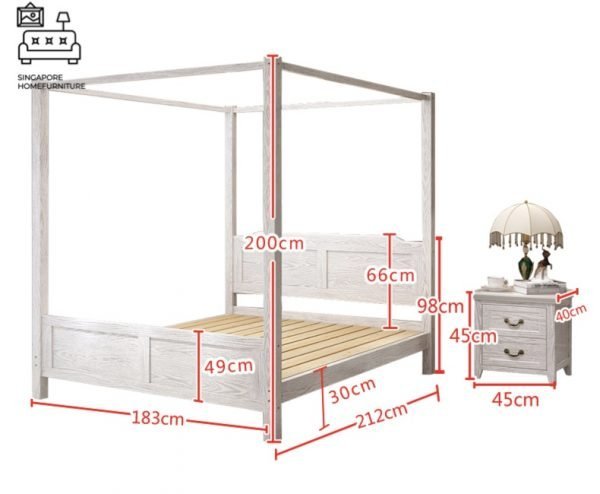Malmedy Canopy Bed Frame Singapore SingaporeHomeFurniture