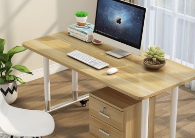 Mielec Computer Table with Wheels Singapore SingaporeHomeFurniture