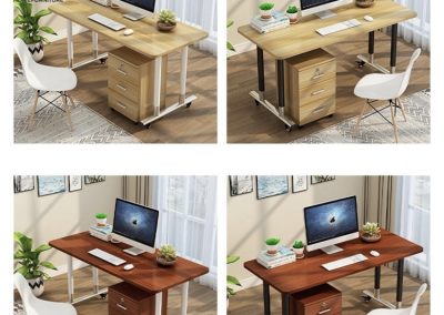 Mielec Computer Table with Wheels Singapore SingaporeHomeFurniture