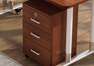 Mielec Computer Table with Wheels Singapore SingaporeHomeFurniture