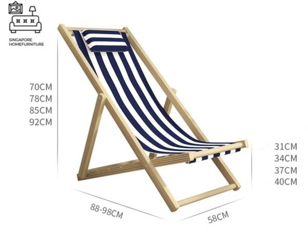 NEIRA® Deck Chair | Comfortable & Relaxing | Unique Design | Multiple Colour Choices | $$ - Image 15