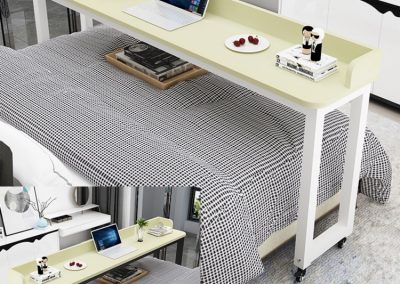 Plock Computer Table with Wheels Singapore SingaporeHomeFurniture