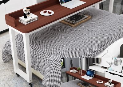 Plock Computer Table with Wheels Singapore SingaporeHomeFurniture