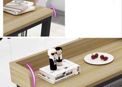 Plock Computer Table with Wheels Singapore SingaporeHomeFurniture