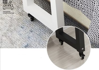 Plock Computer Table with Wheels Singapore SingaporeHomeFurniture