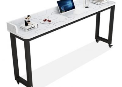 Plock Computer Table with Wheels Singapore SingaporeHomeFurniture