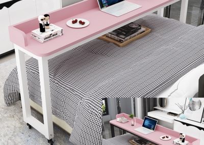 Plock Computer Table with Wheels Singapore SingaporeHomeFurniture