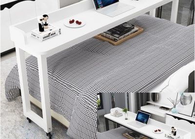 Plock Computer Table with Wheels Singapore SingaporeHomeFurniture