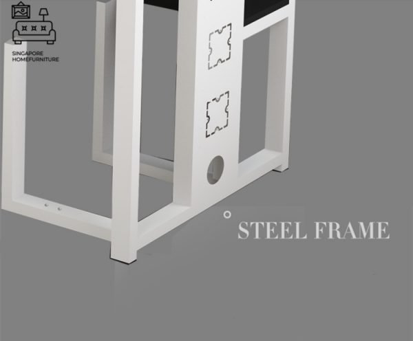 Slupsk Computer Table with Wheels Singapore SingaporeHomeFurniture