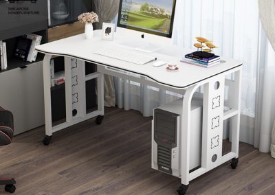 Slupsk Computer Table with Wheels Singapore SingaporeHomeFurniture