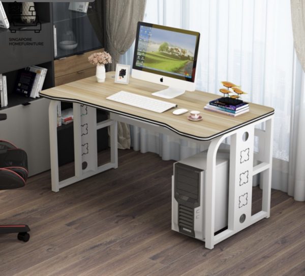 Slupsk Computer Table with Wheels Singapore SingaporeHomeFurniture