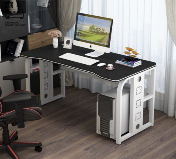 Slupsk Computer Table with Wheels Singapore SingaporeHomeFurniture