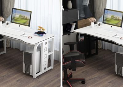 Slupsk Computer Table with Wheels Singapore SingaporeHomeFurniture