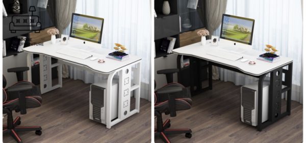 Slupsk Computer Table with Wheels Singapore SingaporeHomeFurniture