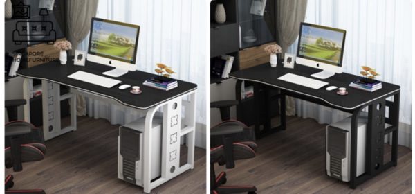 Slupsk Computer Table with Wheels Singapore SingaporeHomeFurniture