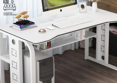 Slupsk Computer Table with Wheels Singapore SingaporeHomeFurniture