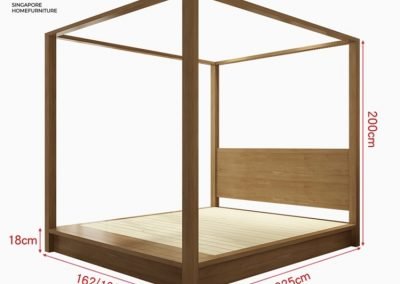 Walcourt Canopy Bed Frame Singapore SingaporeHomeFurniture