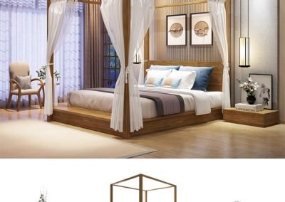 Walcourt Canopy Bed Frame Singapore SingaporeHomeFurniture