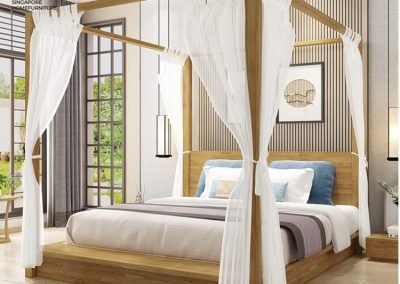 Walcourt Canopy Bed Frame Singapore SingaporeHomeFurniture