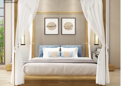 Walcourt Canopy Bed Frame Singapore SingaporeHomeFurniture