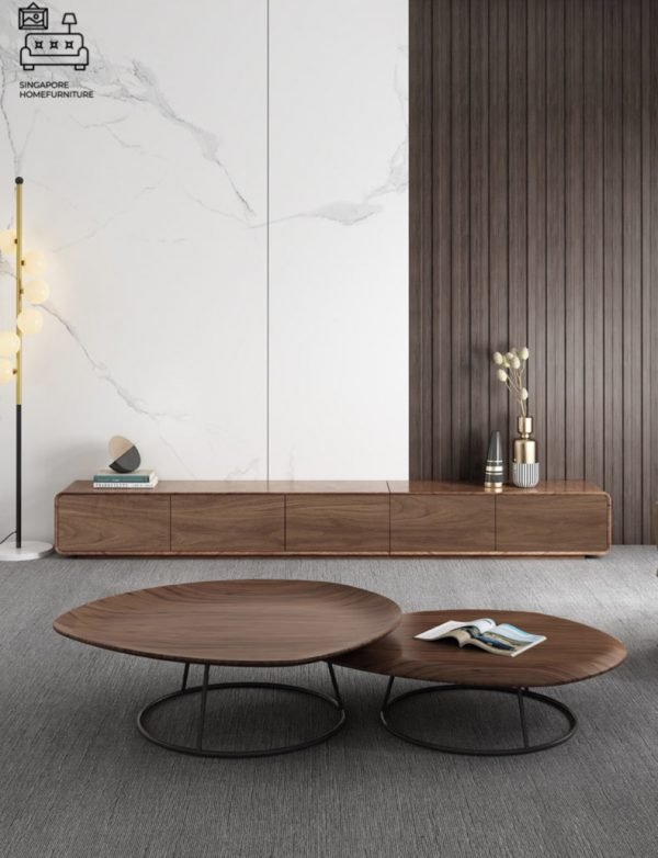 WEESP® Wooden Coffee Table | Unique Design | 2 Lengths: 900mm, 1100mm | $$$ - Image 13