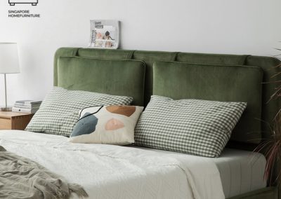 Bastogne Velvet Bed Frame Singapore SingaporeHomeFurniture