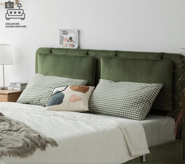 Bastogne Velvet Bed Frame Singapore SingaporeHomeFurniture