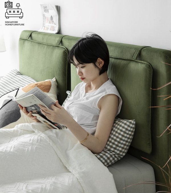 Bastogne Velvet Bed Frame Singapore SingaporeHomeFurniture